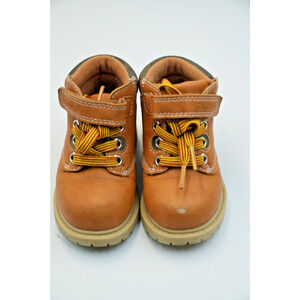 Carter's Size 6M Toddler Brown Boots with Laces and Strap
